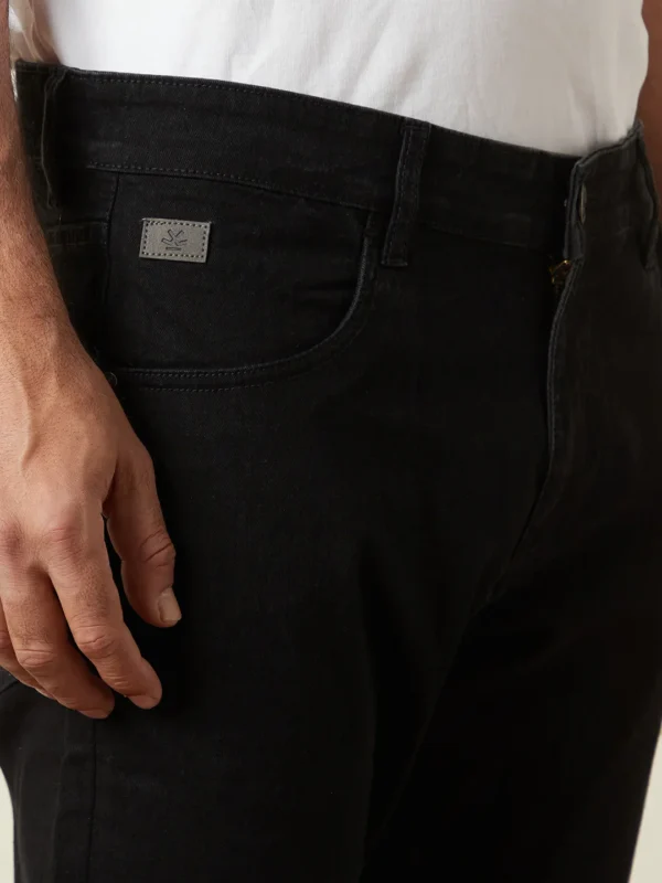 Casual Skinny Crop Jeans | Black - Image 4
